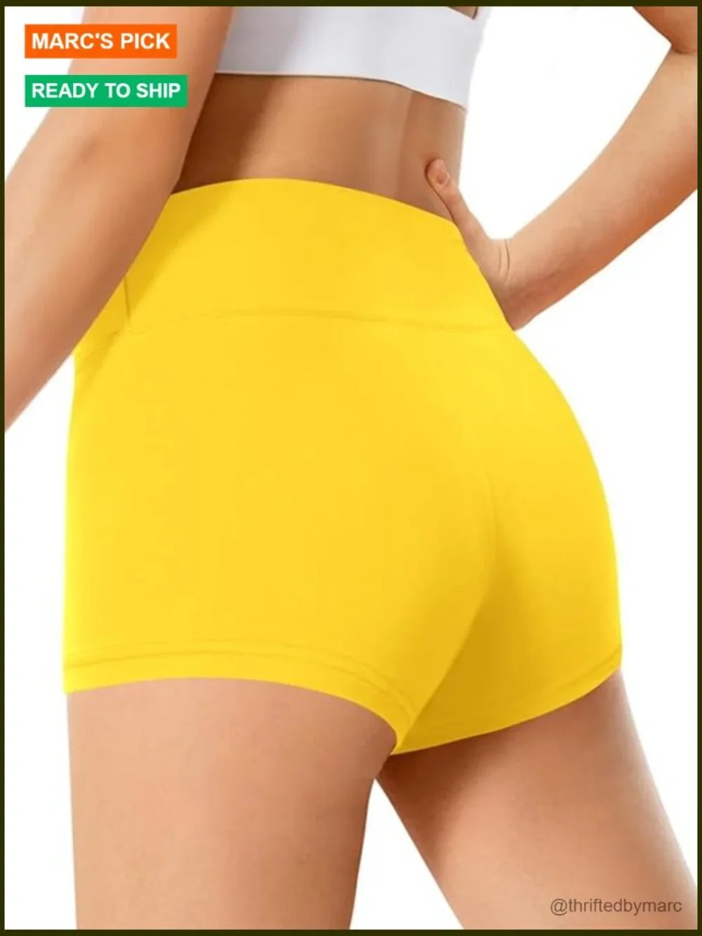 Girls high waist bike shorts athletic yoga activewear